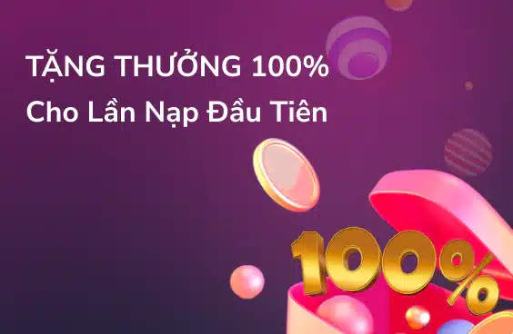 Tặng thưởng 100%